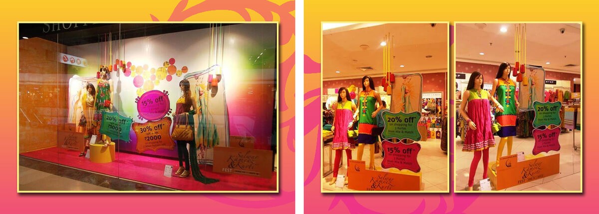 Women’s Indian Ethnic wear at Shoppers Stop | Project by Nvisage | Visual Merchandising
